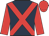Dark blue, red cross sashes, red arms, red cap