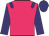Rose body, purple epaulettes, purple arms, purple cap