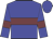 Big-blue body, garnet hoop, big-blue arms, garnet armlets, big-blue cap