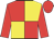 Red body, yellow quartered, red arms, red cap