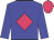 Blue body, rose diamond, blue arms, rose cap