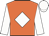 Orange body, white diamond, white arms, white cap