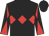 Black, red triple diamond, diabolo on sleeves