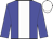 blue, white panel, white cap