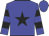 blue, black star, blue sleeves, black hoops, blue cap