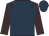Dark blue, brown epaulets and sleeves