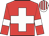 Red, White Cross of lorraine, white armlets, White and Red striped cap
