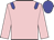 pink, blue epaulettes and cap