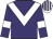 Purple, White chevron and armlets, White and Purple striped cap