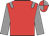 Red, Grey epaulettes and sleeves, Quartered cap