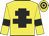 Yellow, Black cross of Lorraine and armlets, Hooped cap
