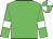 Lime green, white armlets, quartered cap