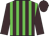 Brown and green stripes, brown sleeves and cap