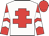 White, red cross of lorraine, red and white chevrons on sleeves, red cap