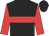 Black body, red hoop, red arms, black cap