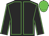 Black body, big-green seams, black arms, big-green seams, big-green cap