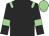 Black, Light Green epaulettes and armlets, Light Green cap