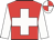 Red, White cross and sleeves, White and Red Quartered cap