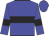 Blue body, black hoop, blue arms, black armlets, blue cap