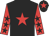 Black body, red star, red arms, black stars, black cap, red star