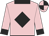 Pink, black diamond, collar and cuffs, quartered cap