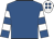 Royal blue, royal blue & white hooped sleeves, white cap, royal blue spots