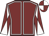 Maroon, white seams, white & maroon diabolo on sleeves, white & maroon quartered cap