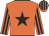 Orange, black star, striped sleeves & cap
