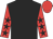 Black, red sleeves, black stars, red cap