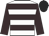 White body, brown hooped, brown arms, black cap