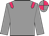 Grey body, rose epaulettes, grey arms, grey cap, rose quartered