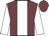 Garnet body, white stripe, white arms, garnet cap
