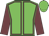 Big-green body, garnet seams, garnet arms, big-green cap