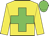 Yellow, green cross, yellow arms, green cap