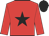 red, black star and cap