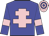 Blue, pink cross of lorraine, pink armlets, pink and blue hooped cap