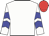 White, blue chevrons on sleeves, red cap