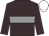 brown, grey hoop, white cap