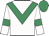 White, Emerald Green chevron, armlets and cap
