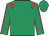 Emerald Green, Red epaulets, Emerald Green sleeves, Red seams, Emerald Green Cap