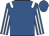 royal blue, white epaulettes, striped sleeves
