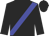 Black, blue sash