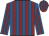 Maroon and royal blue stripes, royal blue and maroon striped sleeves