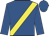 Royal blue, yellow sash