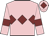 Pink, maroon triple diamond, armlets and diamond on cap