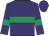 Purple, emerald green hoop and armlets