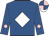Royal blue, white diamond, royal blue & pink diamond sleeves, quartered cap, pink button, white peak