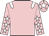 Pink, white epaulets, pink sleeves, white stars, pink cap, white star