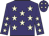 Purple, beige stars