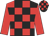 Black and red check, red sleeves